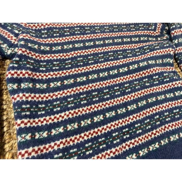 VINTAGE Granola Girl Women's 100% Lambswool Sweater‎ Aztec Savane sz Small - Picture 2 of 6
